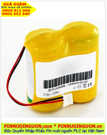 Pin Saft LS33600 (2viên ghép đôi); Pin nuôi nguồn PLC Saft LS33600 lithium 3.6v 34000mAh _Xuất xứ Pháp